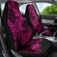 Hawaii Shark Car Seat Cover Polynesian Pattern Pink Version LT01 - Polynesian Pride