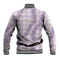 Pua Kalaunu Lei Baseball Jacket Palaka Pattern