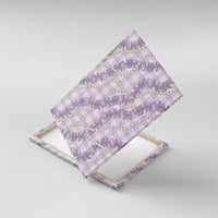 Pua Kalaunu Lei Canvas Wall Art Palaka Pattern