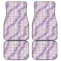 Pua Kalaunu Lei Car Mats Palaka Pattern
