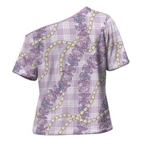 Pua Kalaunu Lei Cross Shoulder Shirt Palaka Pattern