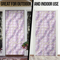 Pua Kalaunu Lei Door Cover Palaka Pattern