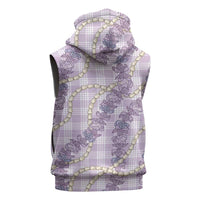 Pua Kalaunu Lei Sleeveless Hoodie Palaka Pattern