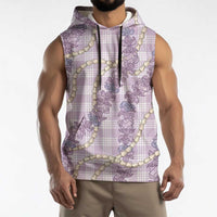 Pua Kalaunu Lei Sleeveless Hoodie Palaka Pattern