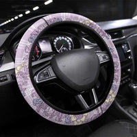 Pua Kalaunu Lei Steering Wheel Cover Palaka Pattern