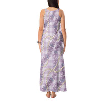Pua Kalaunu Lei Tank Maxi Dress Palaka Pattern