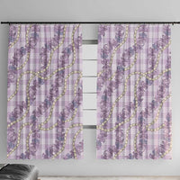 Pua Kalaunu Lei Window Curtain Palaka Pattern
