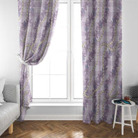 Pua Kalaunu Lei Window Curtain Palaka Pattern