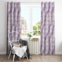 Pua Kalaunu Lei Window Curtain Palaka Pattern