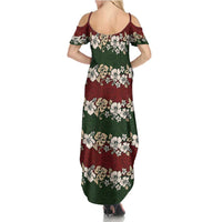 Hawaiian Hibiscus Christmas Color Family Matching Summer Maxi Dress and Hawaiian Shirt Unique LT01 - Polynesian Pride