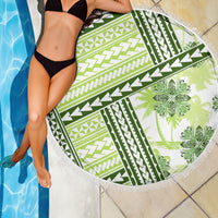 Hawaii Quilt Beach Blanket Kakau Polynesian Pattern Olive Green Version LT01 - Polynesian Pride