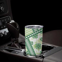 Hawaii Quilt Tumbler Cup Kakau Polynesian Pattern Olive Green Version