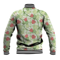Anthurium Pikake Ti Leaf Palaka Baseball Jacket Green Version