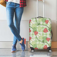 Anthurium Pikake Ti Leaf Palaka Luggage Cover Green Version