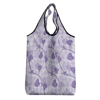 Anthurium Pikake Ti Leaf Palaka Grocery Bag Purple Version