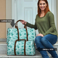 Anthurium Pikake Ti Leaf Palaka Travel Bag Turquoise Version