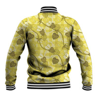 Anthurium Pikake Ti Leaf Palaka Baseball Jacket Yellow Version