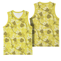 Anthurium Pikake Ti Leaf Palaka Basketball Jersey Yellow Version