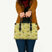 Anthurium Pikake Ti Leaf Palaka Leather Bag Yellow Version