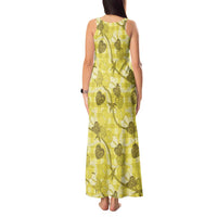 Anthurium Pikake Ti Leaf Palaka Tank Maxi Dress Yellow Version