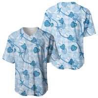 Anthurium Pikake Ti Leaf Palaka Baseball Jersey Blue Version