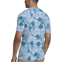 Anthurium Pikake Ti Leaf Palaka Rugby Jersey Blue Version