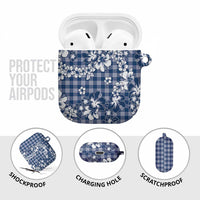 Hibiscus Pakala Cobalt Blue Royal AirPods Case Tropical Floral Stylized - Polynesian Pride
