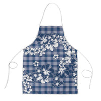 Hibiscus Pakala Cobalt Blue Royal Apron Tropical Floral Stylized - Polynesian Pride