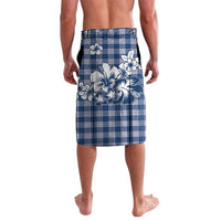 Hibiscus Pakala Cobalt Blue Royal Lavalava Tropical Floral Stylized - Polynesian Pride