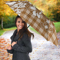 Hibiscus Pakala Bronze Brown Umbrella Tropical Floral Stylized - Polynesian Pride