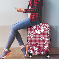 Hibiscus Pakala Royal Magenta Luggage Cover Tropical Floral Stylized - Polynesian Pride
