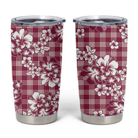 Hibiscus Pakala Royal Magenta Tumbler Cup Tropical Floral Stylized LT01 Magenta - Polynesian Pride