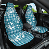 Hibiscus Pakala Ocean Depths Blue Car Seat Cover Tropical Floral Stylized LT01 One Size Blue - Polynesian Pride