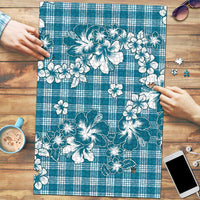 Hibiscus Pakala Ocean Depths Blue Puzzle Tropical Floral Stylized - Polynesian Pride