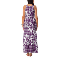 Hibiscus Pakala Sweetie Purple Family Matching Tank Maxi Dress and Hawaiian Shirt Tropical Floral Stylized LT01 - Polynesian Pride
