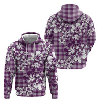 Hibiscus Pakala Sweetie Purple Hoodie Tropical Floral Stylized LT01 - Polynesian Pride