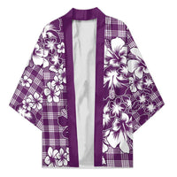 Hibiscus Pakala Sweetie Purple Kimono Tropical Floral Stylized LT01 Unisex Purple - Polynesian Pride
