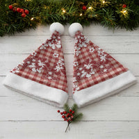 Hibiscus Pakala Fantasy Red Christmas Santa Hat Tropical Floral Stylized - Polynesian Pride