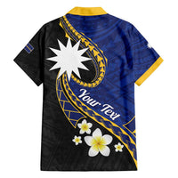Personalised Nauru Family Matching Tank Maxi Dress and Hawaiian Shirt Naoero Proud Plumeria LT01 - Polynesian Pride