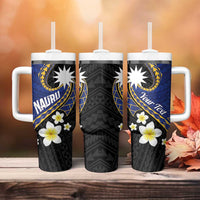 Personalised Nauru Tumbler With Handle Naoero Proud Plumeria