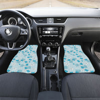 Hawaii Anthurium Tiare Pikake Lei Car Mats UliUli Lauhala Art Pattern