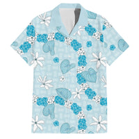 Hawaii Anthurium Tiare Pikake Lei Family Matching Off Shoulder Maxi Dress and Hawaiian Shirt UliUli Lauhala Art Pattern