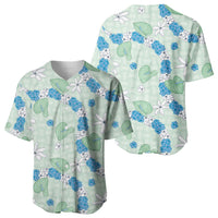 Hawaii Anthurium Tiare Pikake Lei Baseball Jersey Omaomao Lauhala Art Pattern