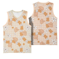 Hawaii Anthurium Tiare Pikake Lei Basketball Jersey Alani Lauhala Art Pattern
