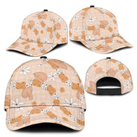 Hawaii Anthurium Tiare Pikake Lei Classic Cap Alani Lauhala Art Pattern
