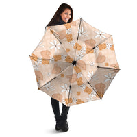 Hawaii Anthurium Tiare Pikake Lei Umbrella Alani Lauhala Art Pattern