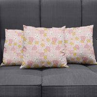 Hawaii Anthurium Tiare Pikake Lei Pillow Cover Akala Lauhala Art Pattern