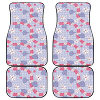 Hawaii Anthurium Tiare Pikake Lei Car Mats Poni Lauhala Art Pattern