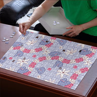 Hawaii Anthurium Tiare Pikake Lei Puzzle Poni Lauhala Art Pattern