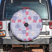 Hawaii Anthurium Tiare Pikake Lei Spare Tire Cover Poni Lauhala Art Pattern
